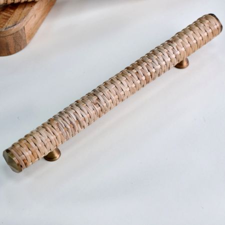 Natural Rattan Handle for Drawers and Cupboard (12 Inch)